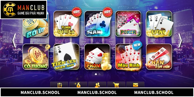 Khám phá sảnh Game bài ManClub – Đỉnh cao đổi thưởng phái mạnh